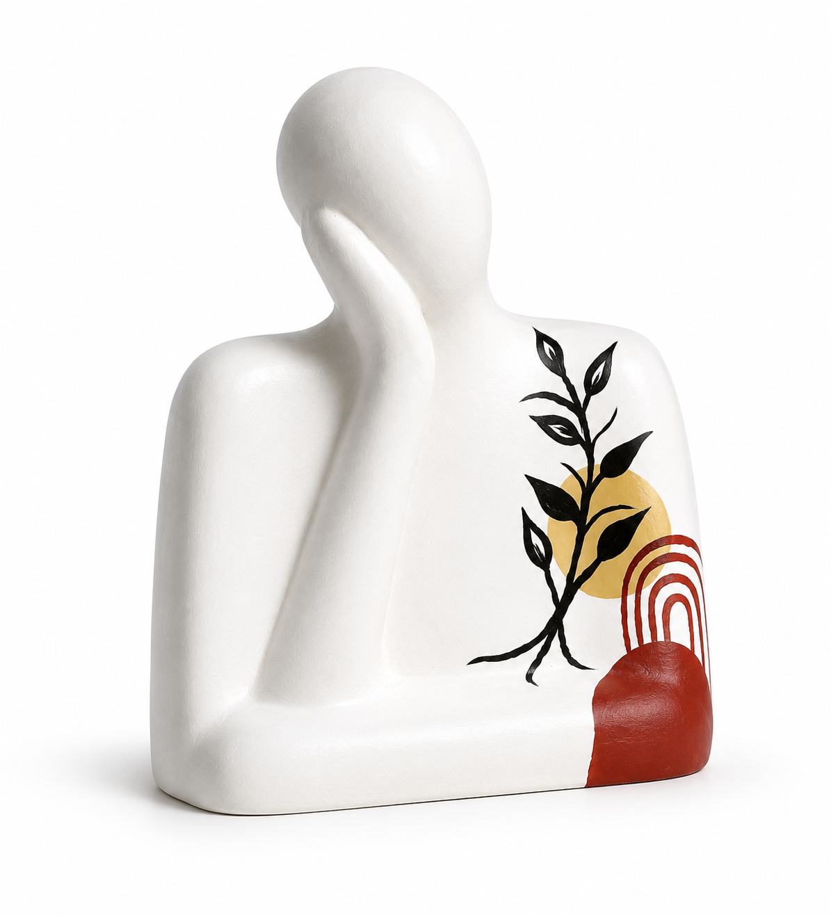 Modern Abstract Thinker Sculpture