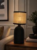 Handcrafted Rattan Table Lamp