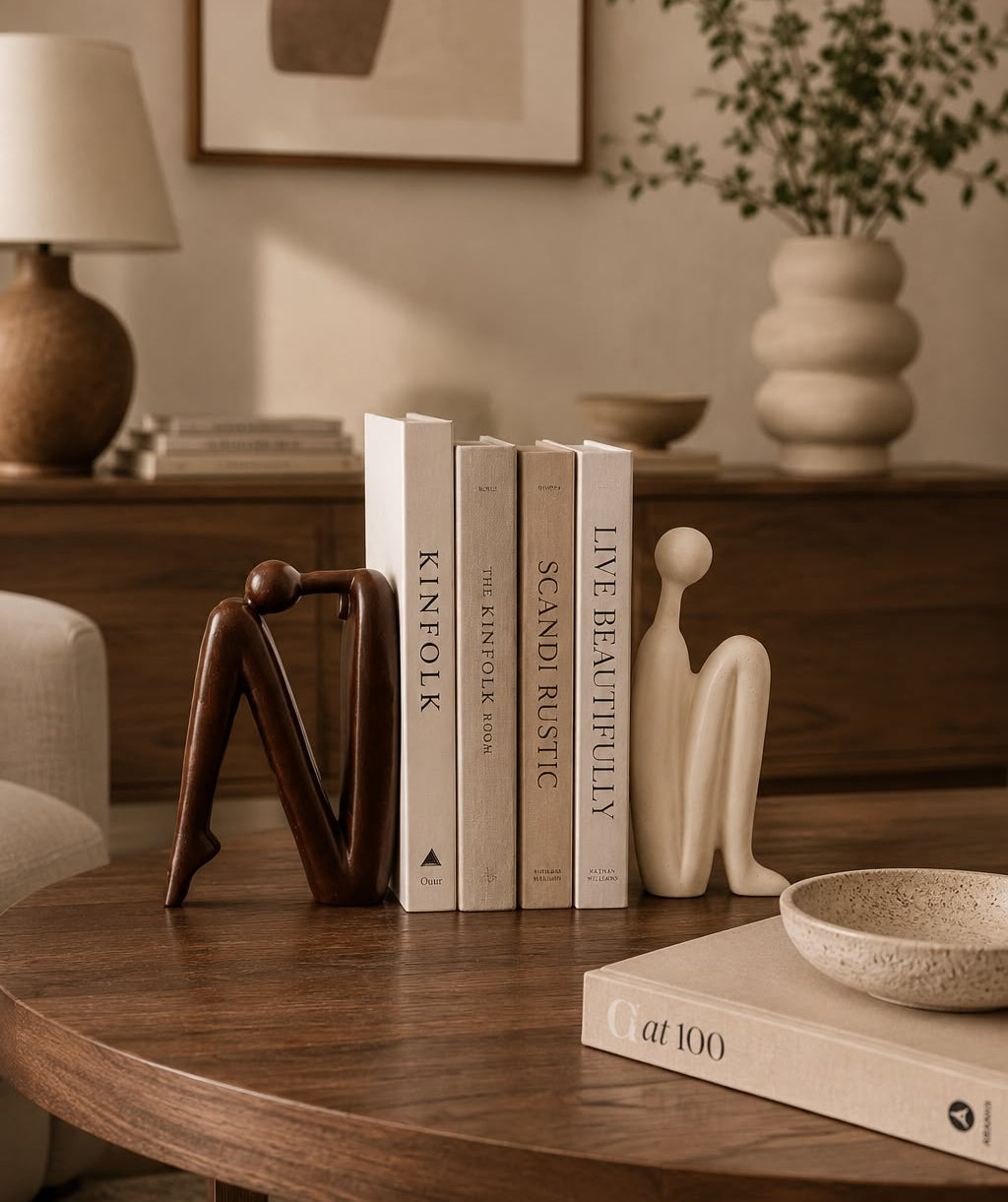 Balance marble Bookend Set