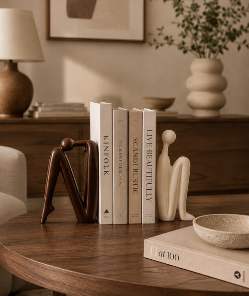Balance marble Bookend Set