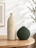 Modern Textured Ceramic Vase Set