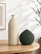 Modern Textured Ceramic Vase Set